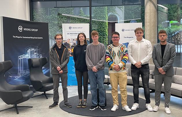 Six new trainees are embarking on an exciting journey into their professional lives at the HF Mixing Group.